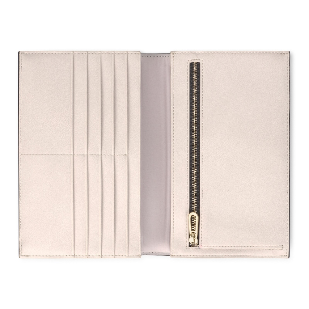 Billetera mediana New Dorp en negro y beige image number 2