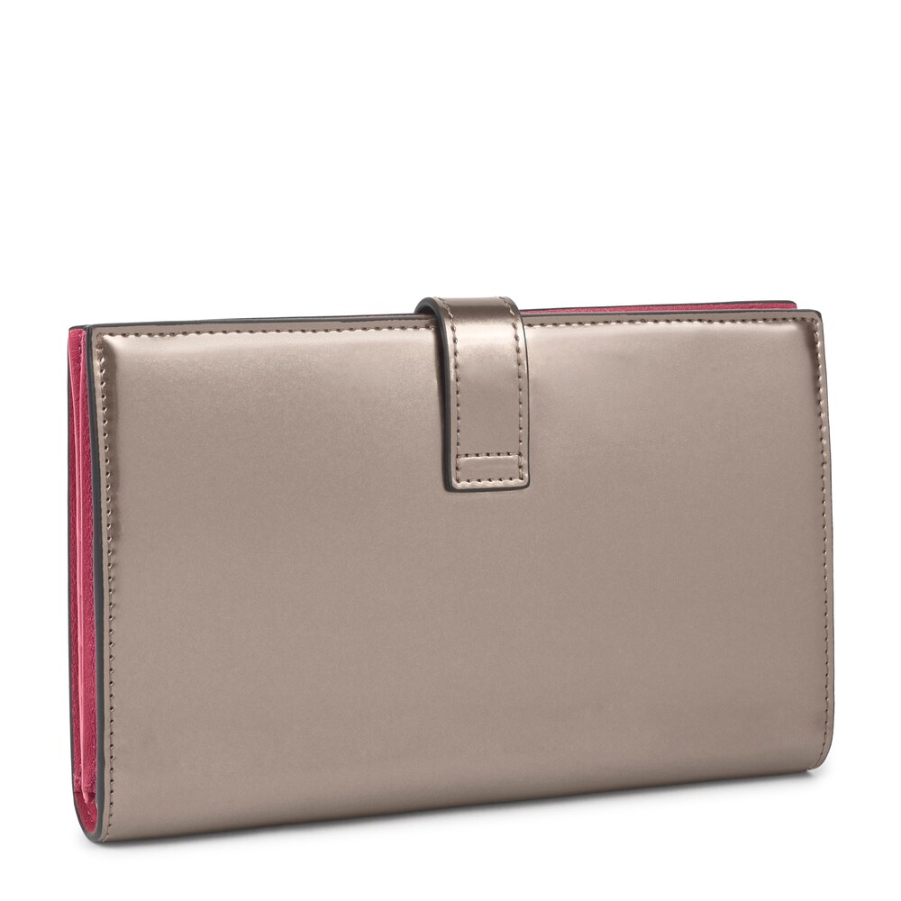 Billetera mediana New Dorp gris y fucsia image number 1