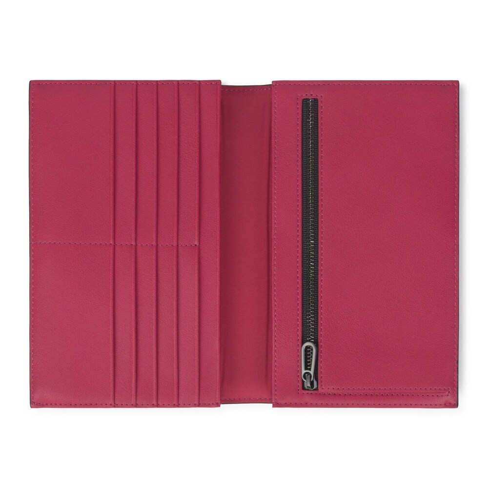 Billetera mediana New Dorp gris y fucsia image number 2