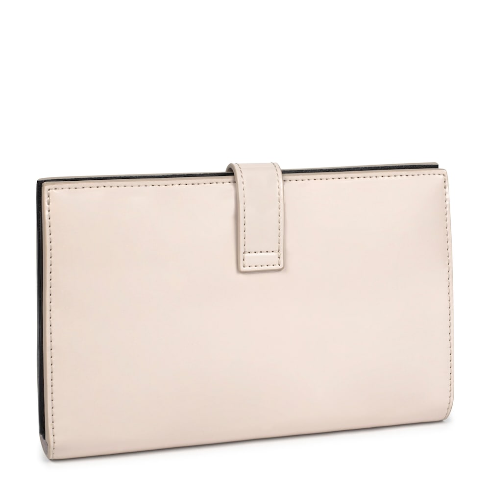 Billetera mediana New Dorp en blanco y negro