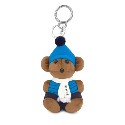Lot Teddy Amaya Sky porte-cl&eacute;s + Foulard multicolore