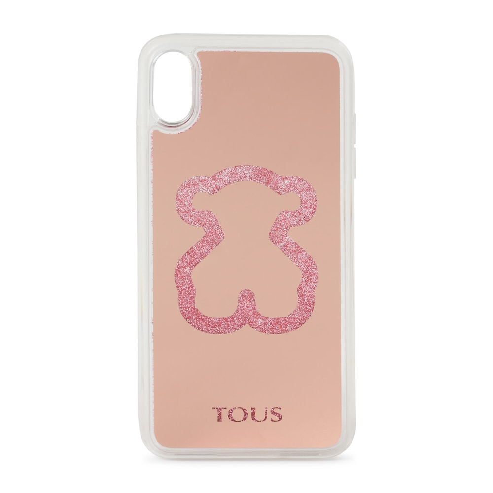 Funda del m&oacute;vil Delray Iphone XS Max Glitter Mirror rosa