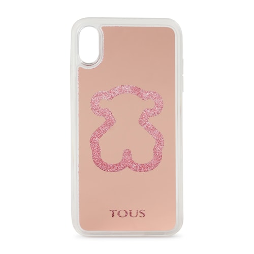 Funda del m&oacute;vil Delray Iphone XS Max Glitter Mirror rosa