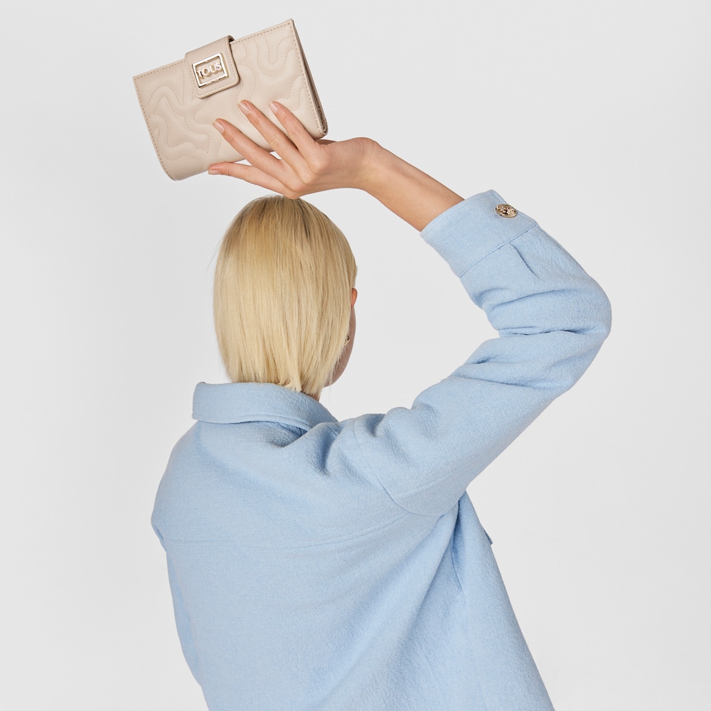Billetera grande Kaos Dream beige image number 4