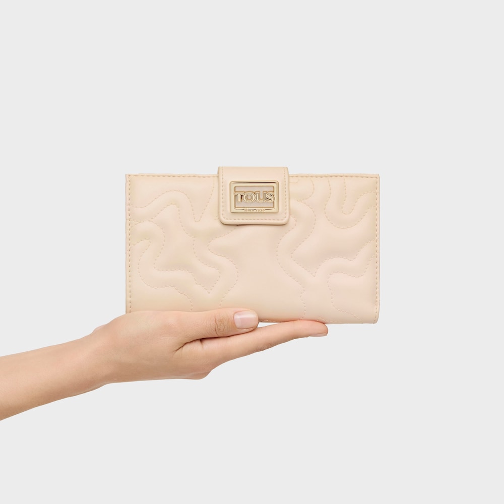 Billetera grande Kaos Dream beige image number 5