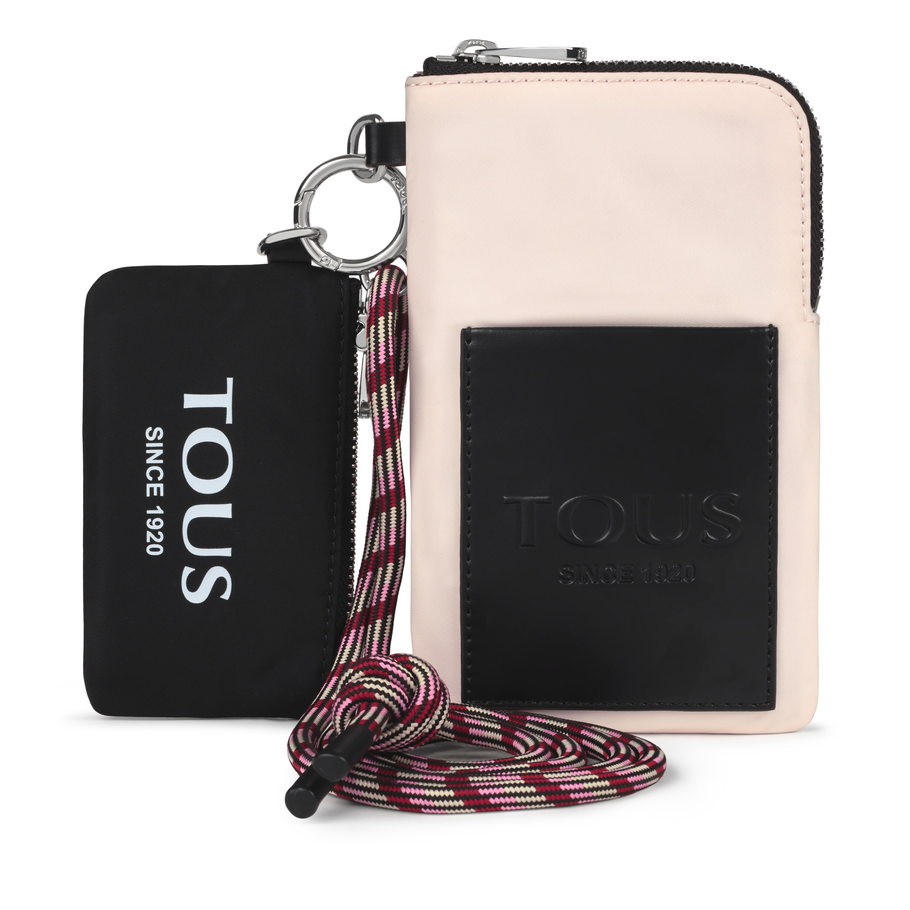 Mini black and nude colored Empire Soft Cellphone case and toiletry bag