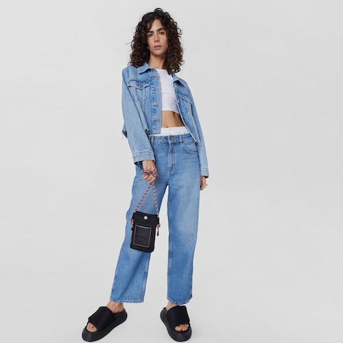Mini bolso colgante Empire Soft negro