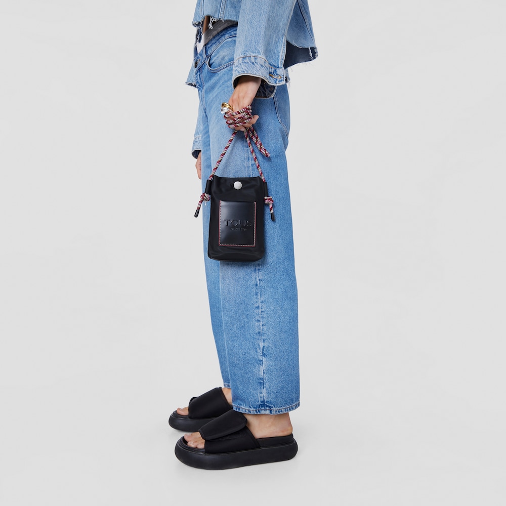 Mini black Empire Soft Hanging bag image number 4