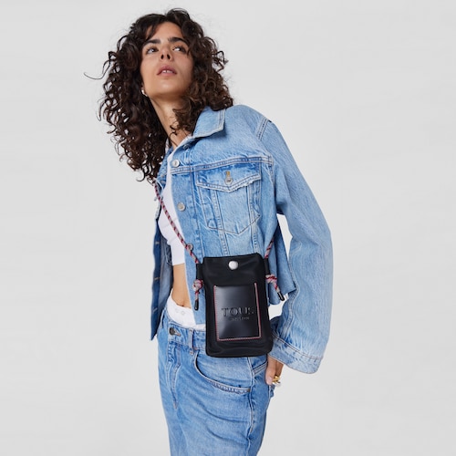 Mini bolso colgante Empire Soft negro
