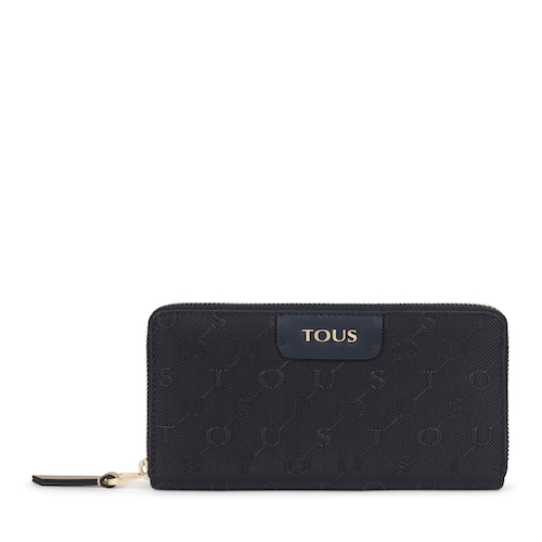 Medium navy blue Script Day wallet image number 0