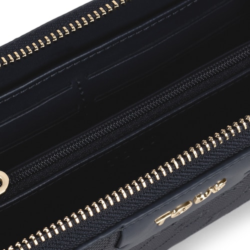 Billetera mediana Script Day azul marino