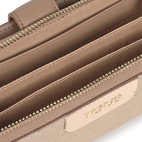 Billetera mediana doble Script Day topo