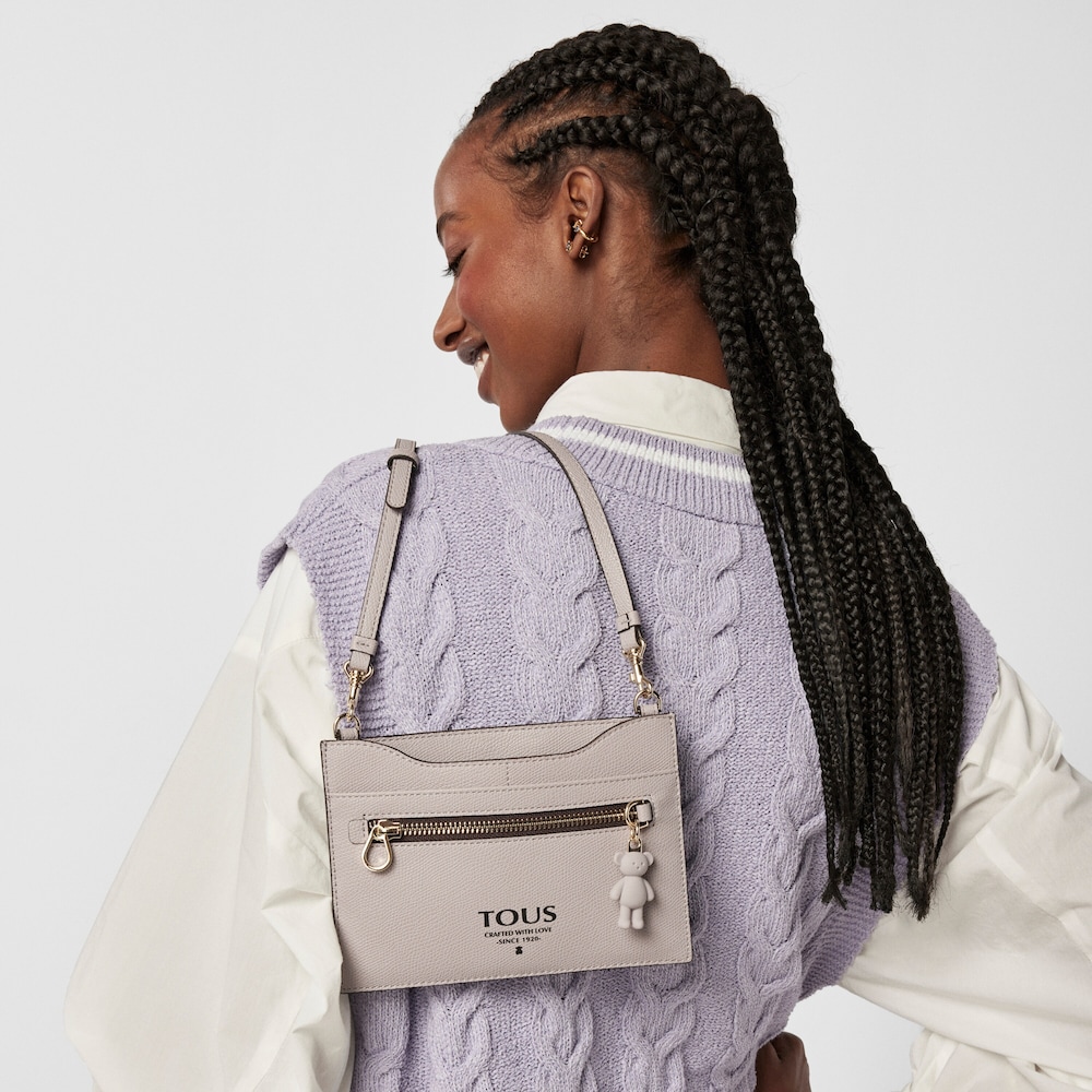 Tous Pop - Wiszące etui na karty i telefon w kolorze fioletowym