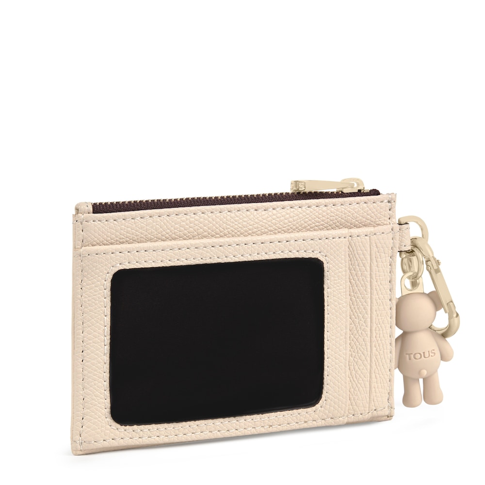 Monedero tarjetero Tous Pop beige