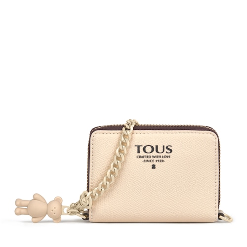 Tous Pop &ndash; Peňaženka zo syntetick&eacute;ho materi&aacute;lu b&eacute;žovej farby