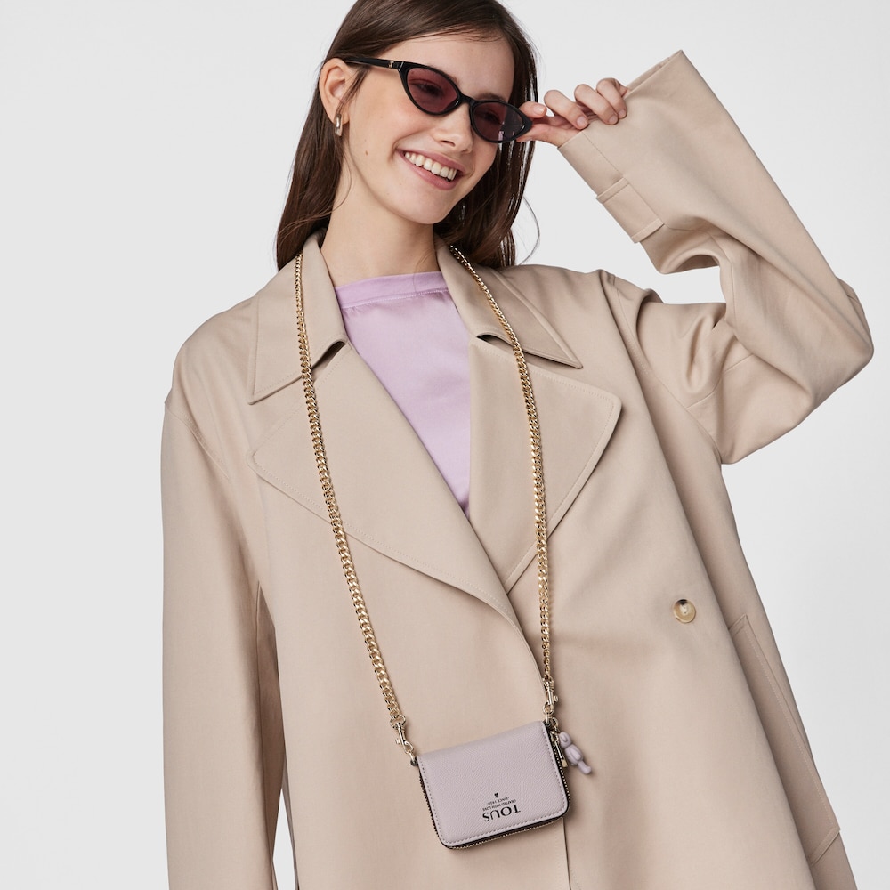 Monedero colgante mediano Tous Pop malva