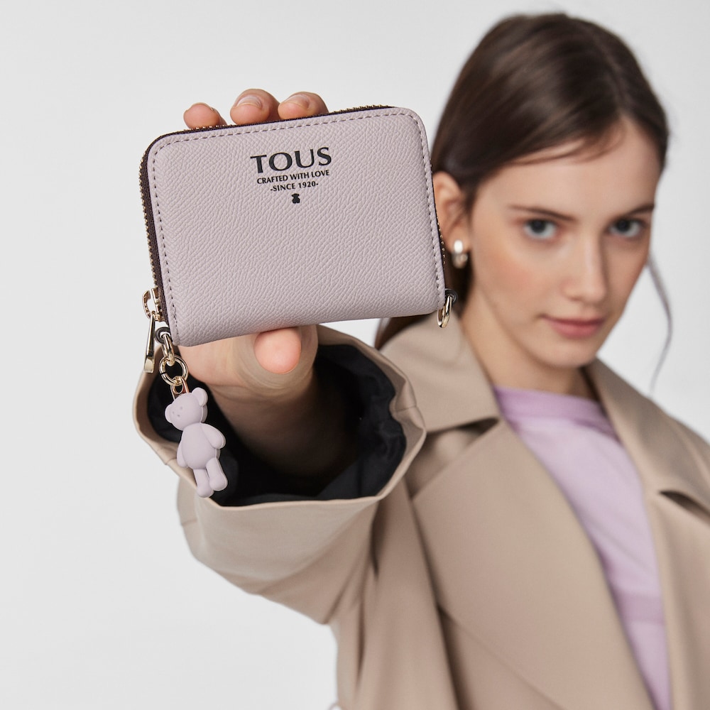 Monedero colgante mediano Tous Pop malva