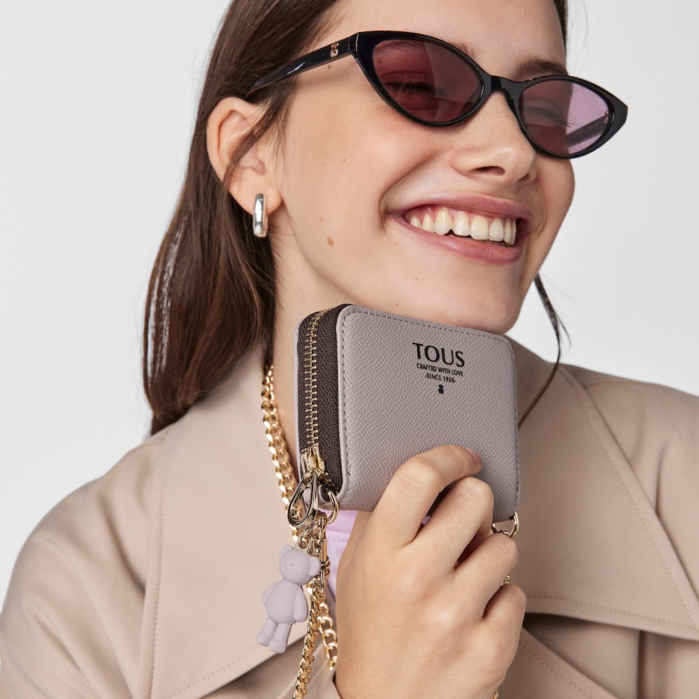 Monedero colgante mediano Tous Pop malva