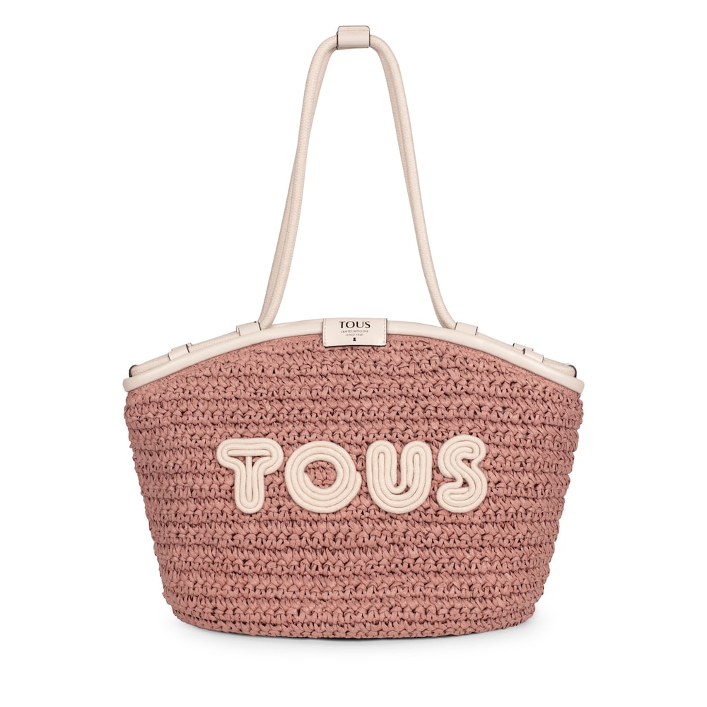 Pink and beige TOUS Craft Tote bag