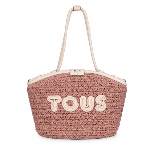 Pink and beige TOUS Craft Tote bag image number 0