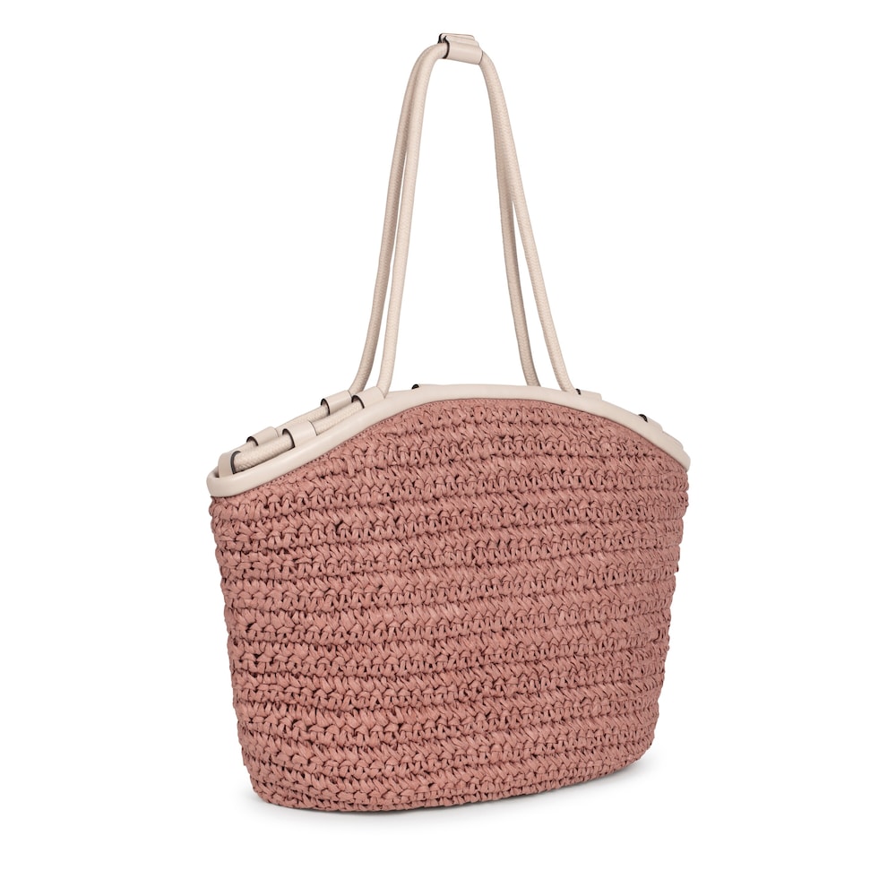 Pink and beige TOUS Craft Tote bag