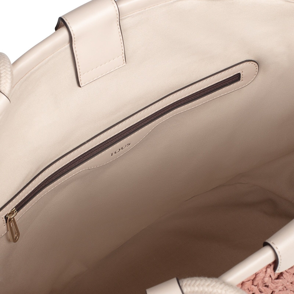 Pink and beige TOUS Craft Tote bag image number 2