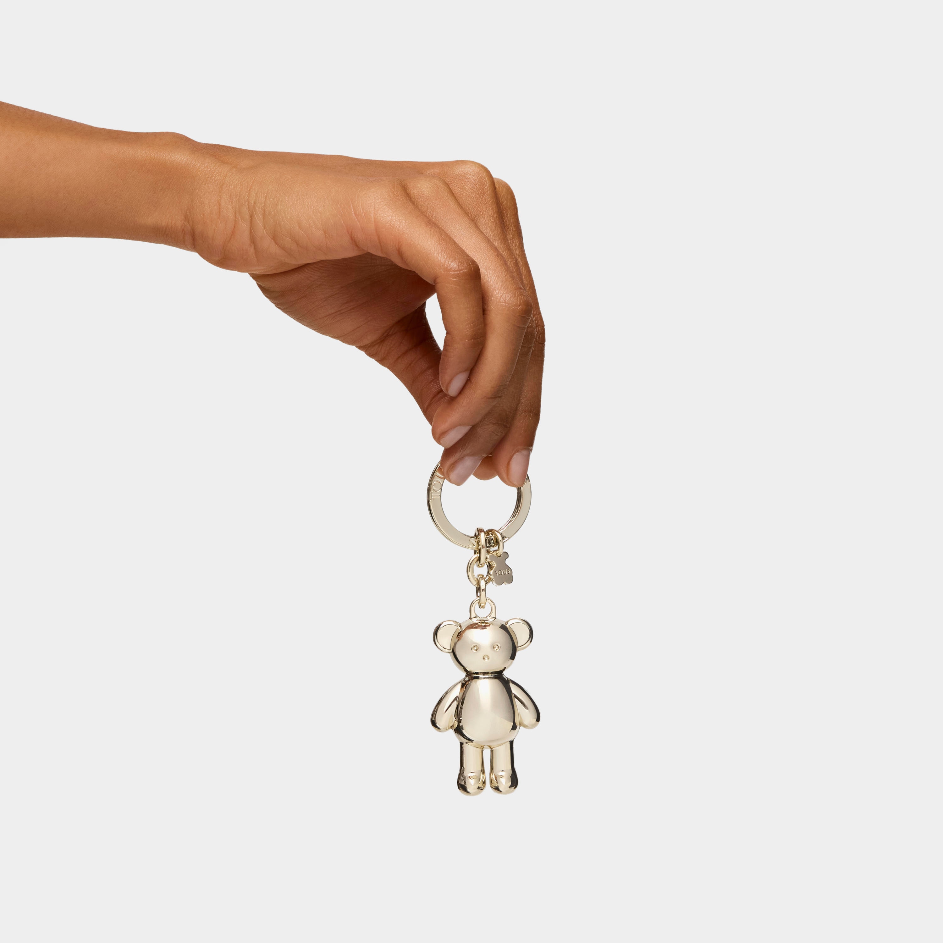 Gold colored Teddy Bear bear Key ring | TOUS