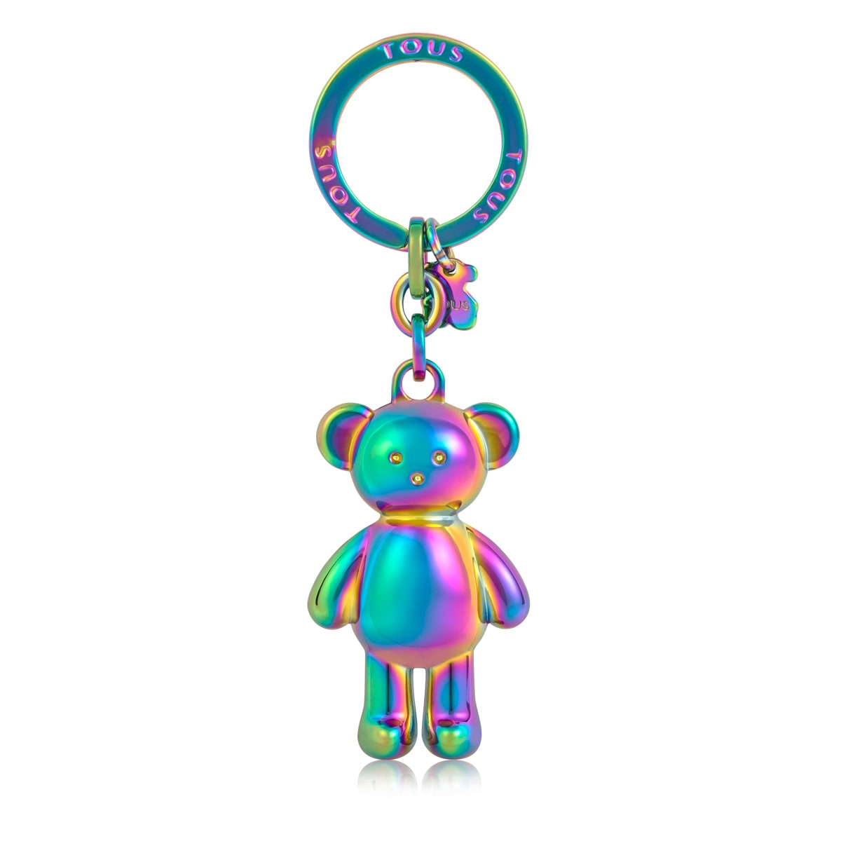 Iridescent Teddy Bear bear Key ring image number 0