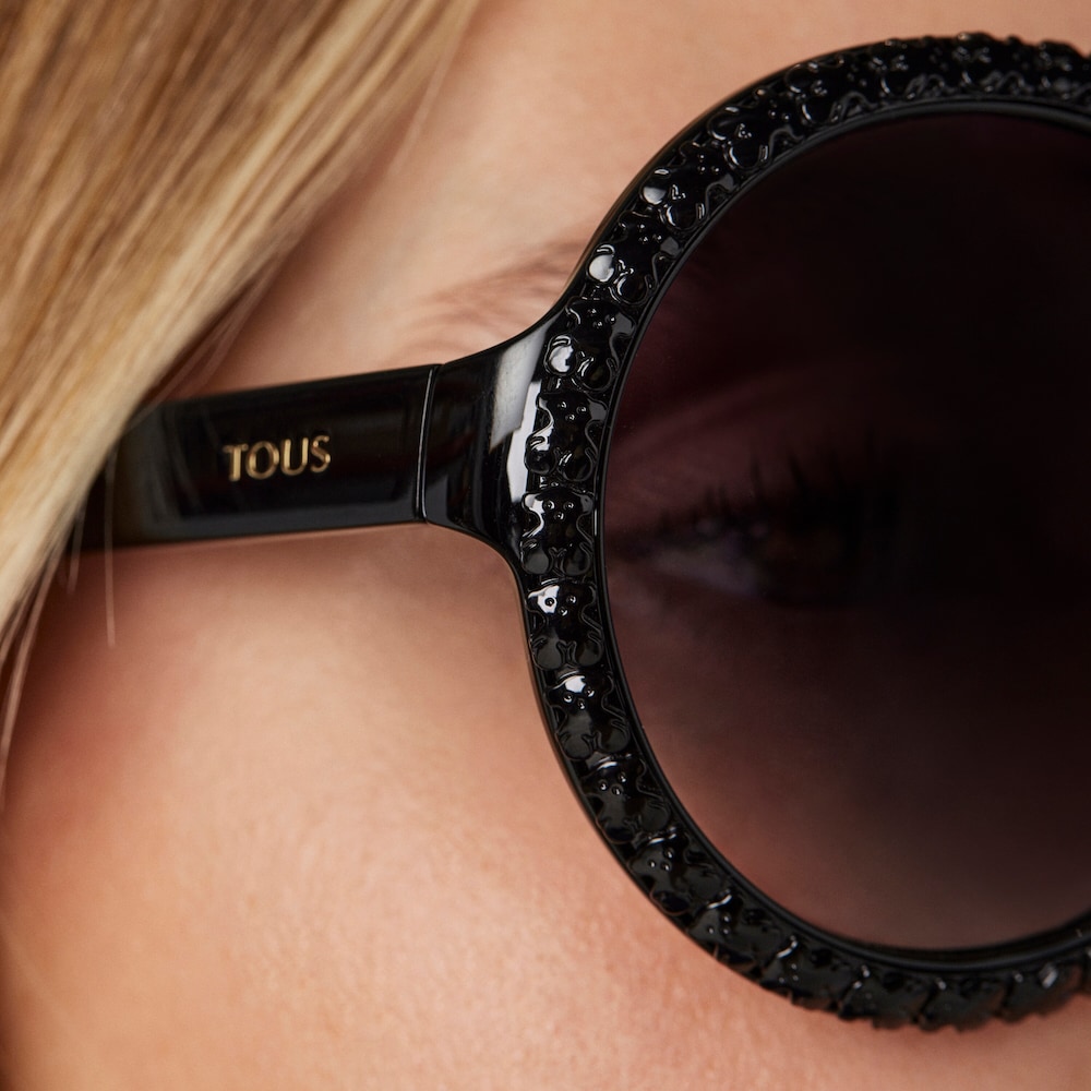 Gafas de sol redondas Square Bear rosa