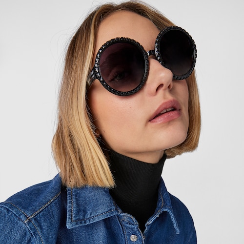 Square Bear sunglasses in black