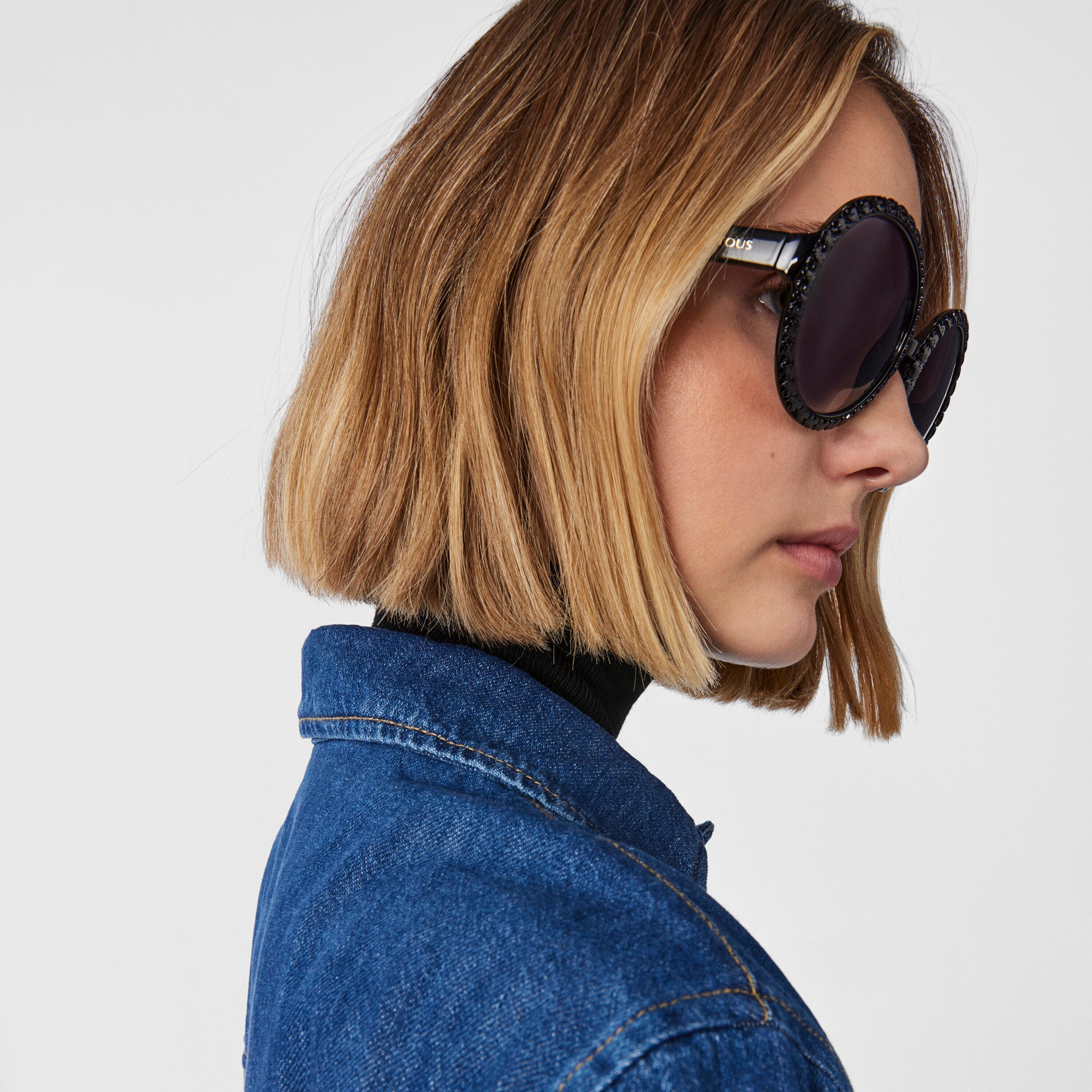 Square Bear sunglasses in black