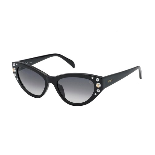 Square Bear sunglasses in black with decorative stones image number 0