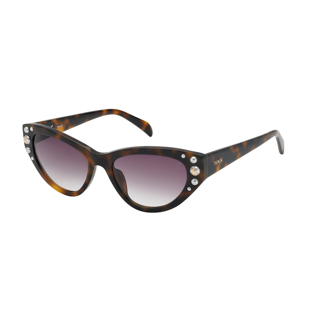 Square Bear sunglasses in black with decorative stones
