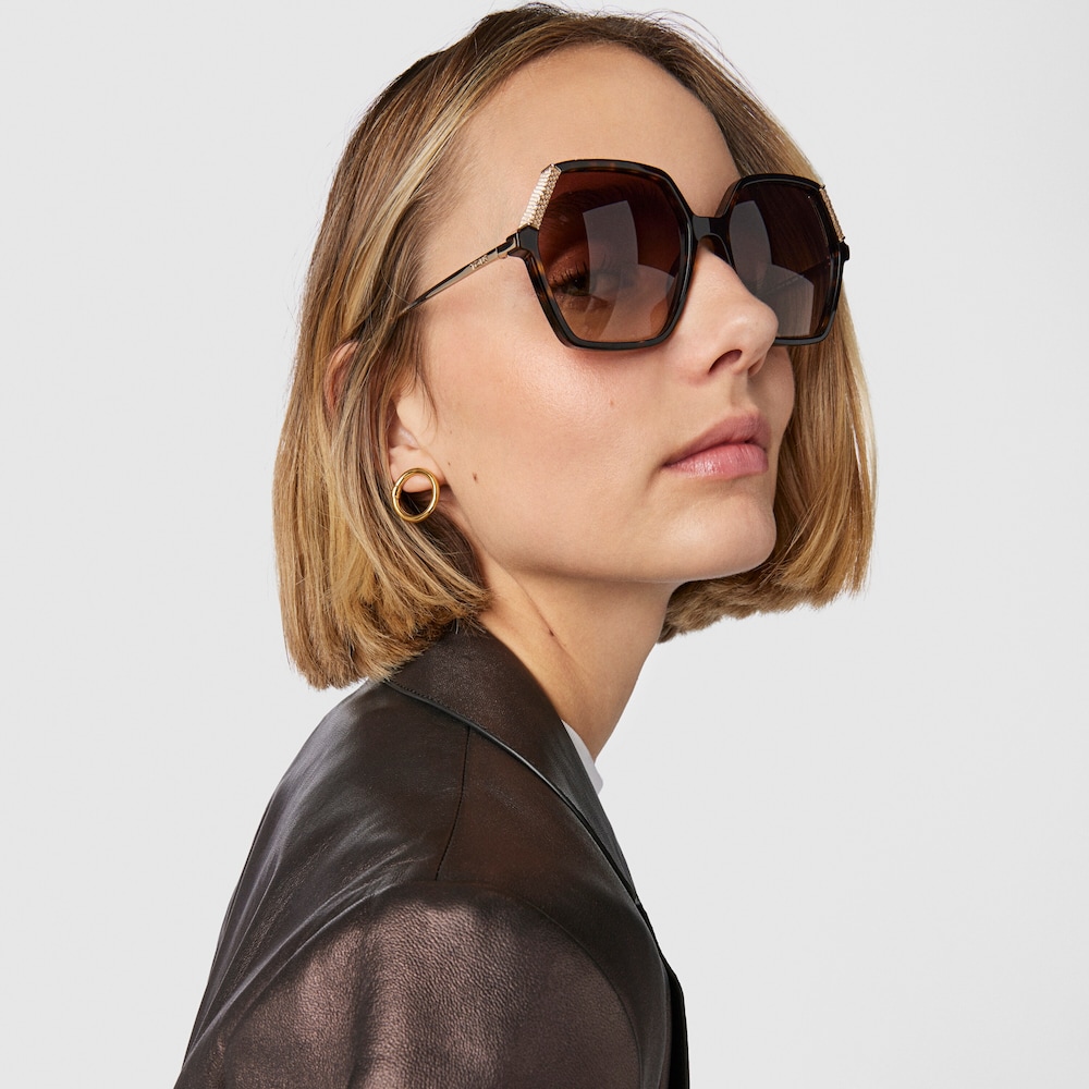 Gafas de sol Square Bear Havana negro