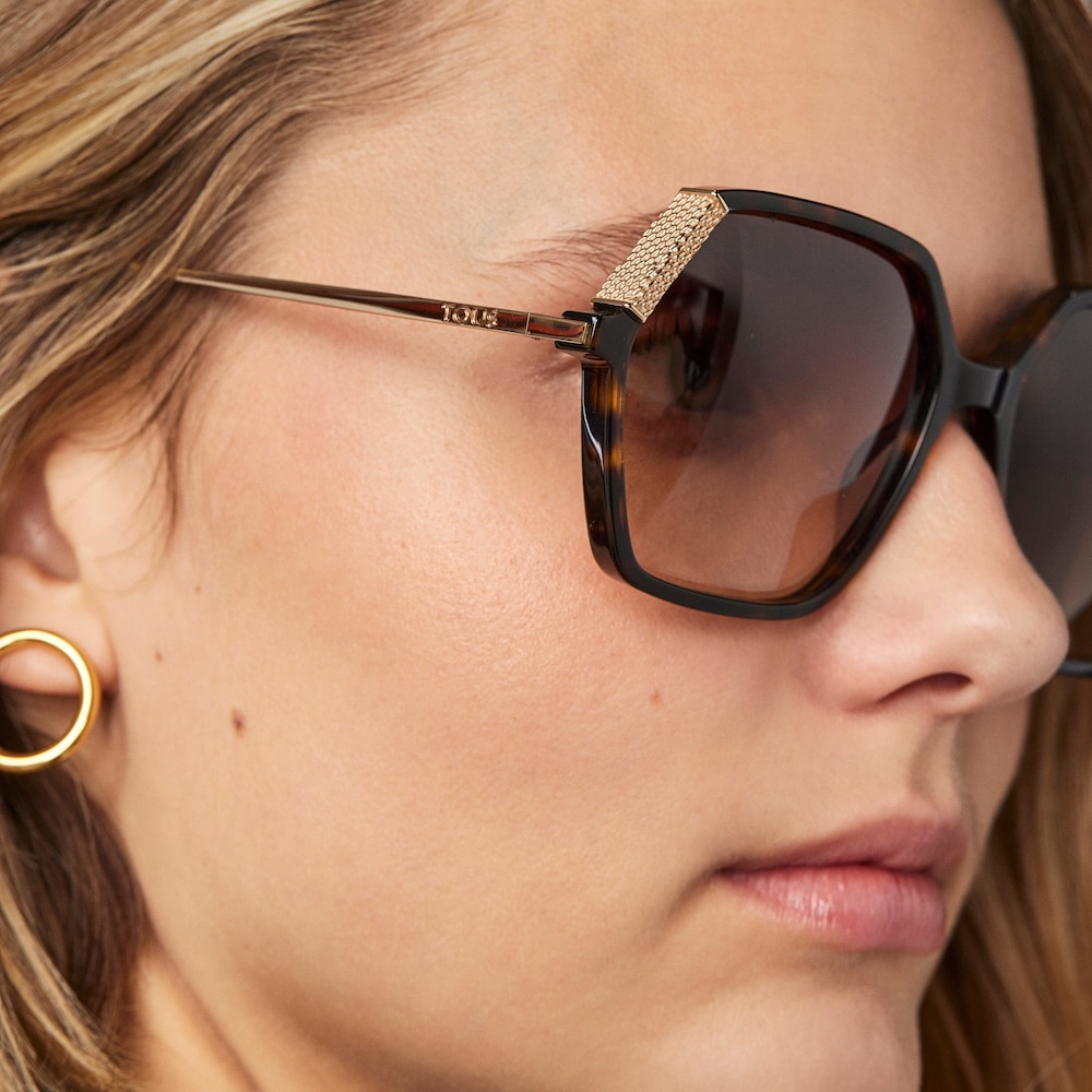 Gafas de sol Square Bear Havana negro