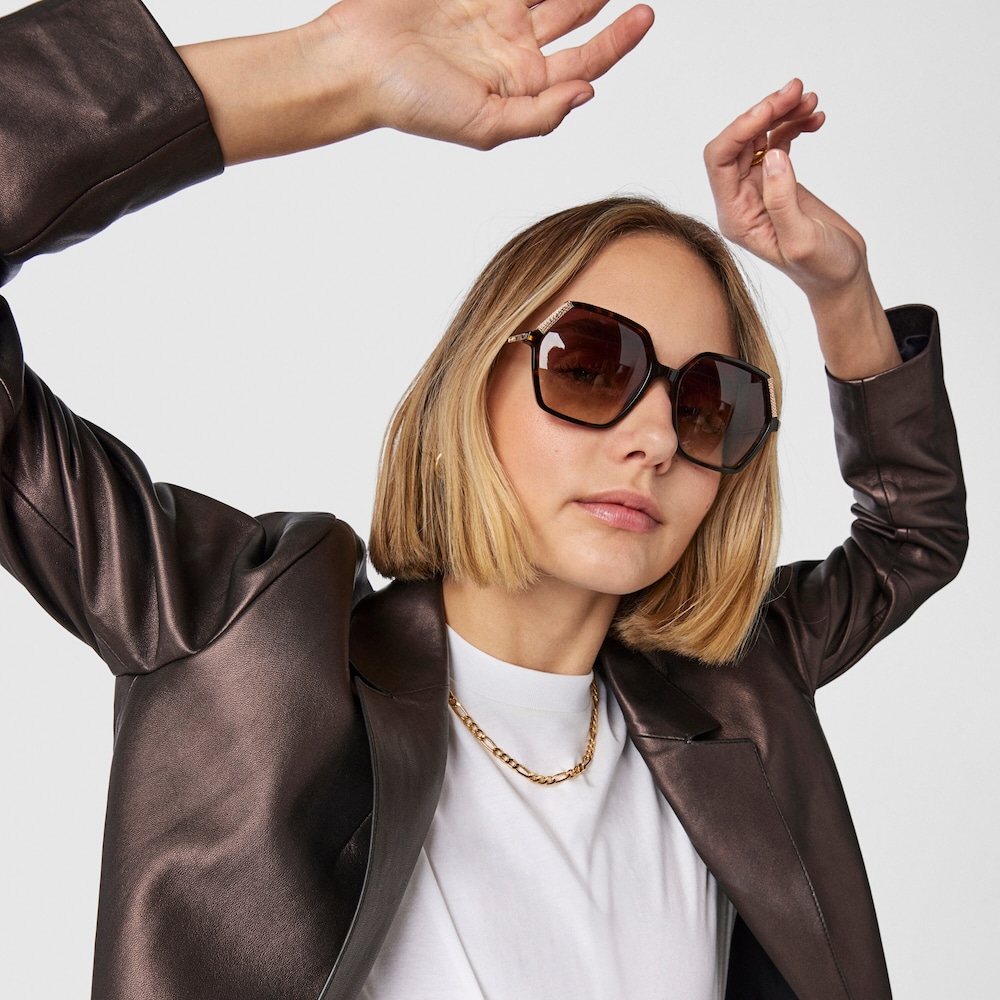 Gafas de sol Square Bear Havana negro