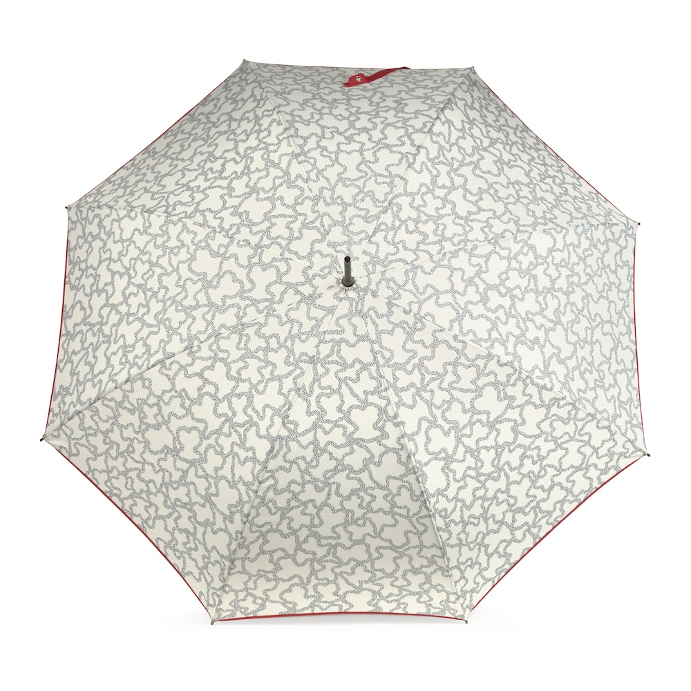 Paraguas grande Kaos Icon beige y negro