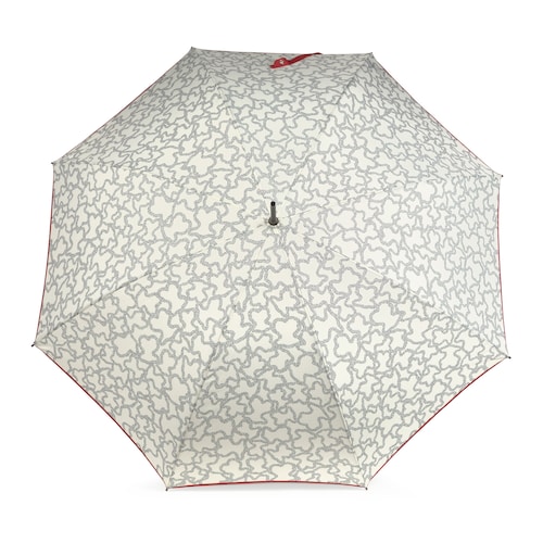 Paraguas grande Kaos Icon beige y negro