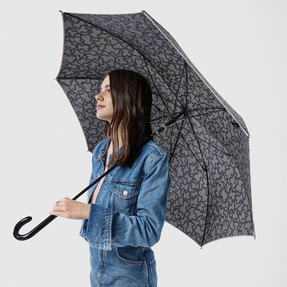 Guarda-chuva grande Kaos Icon nude e preto