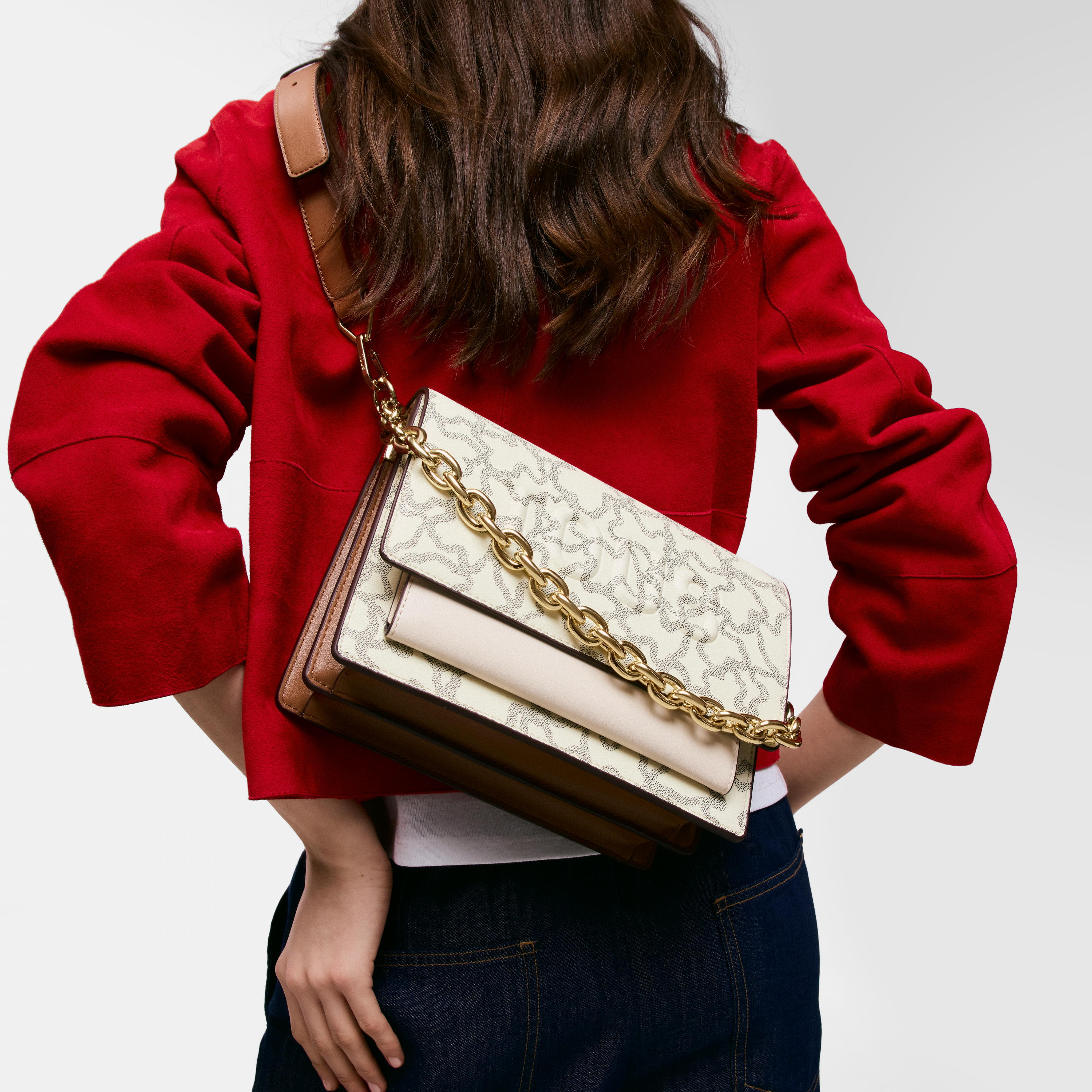 Medium beige Audree Chain Crossbody bag Kaos Icon