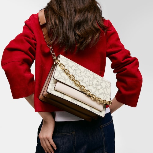 Medium beige Audree Chain Crossbody bag Kaos Icon