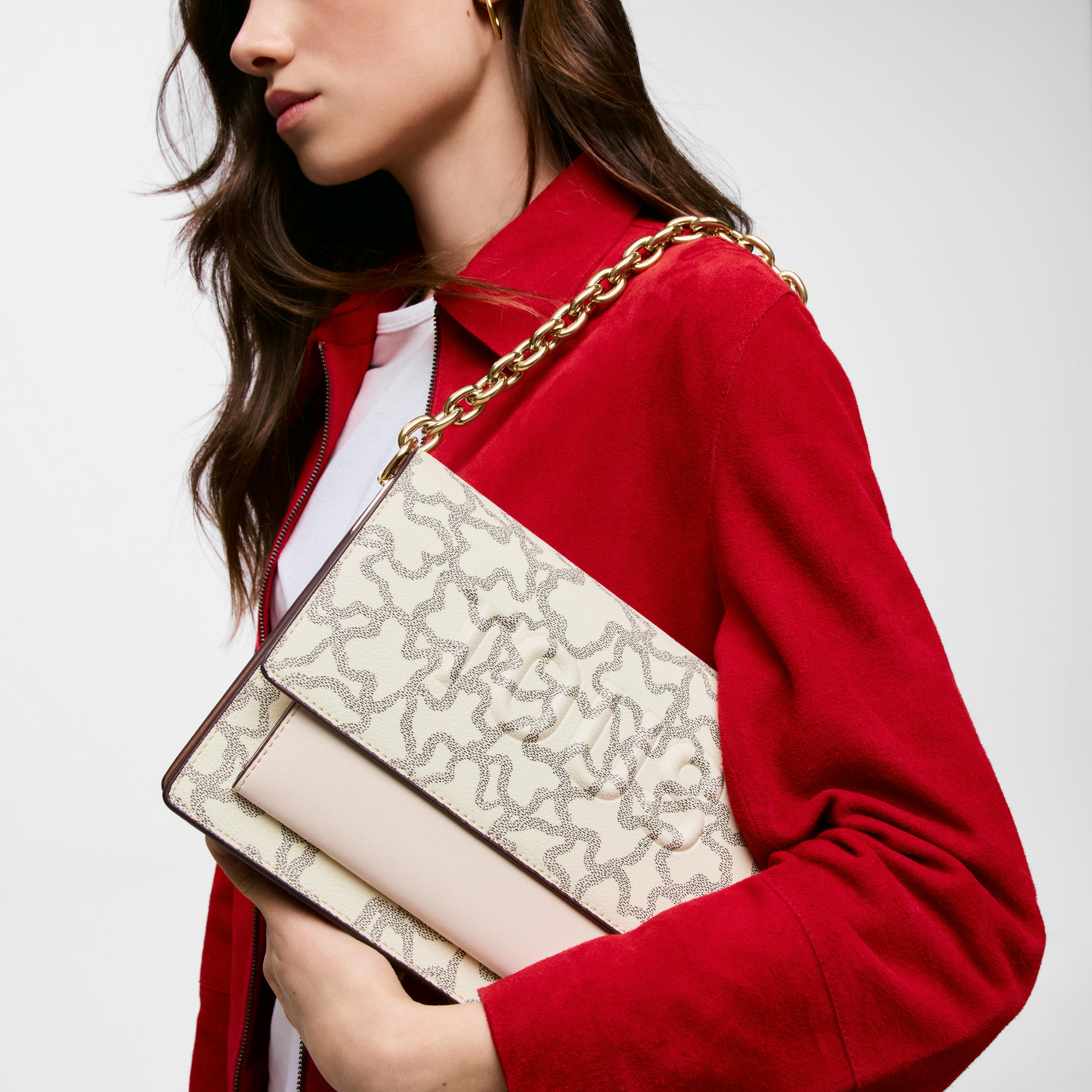 Medium beige Audree Chain Crossbody bag Kaos Icon