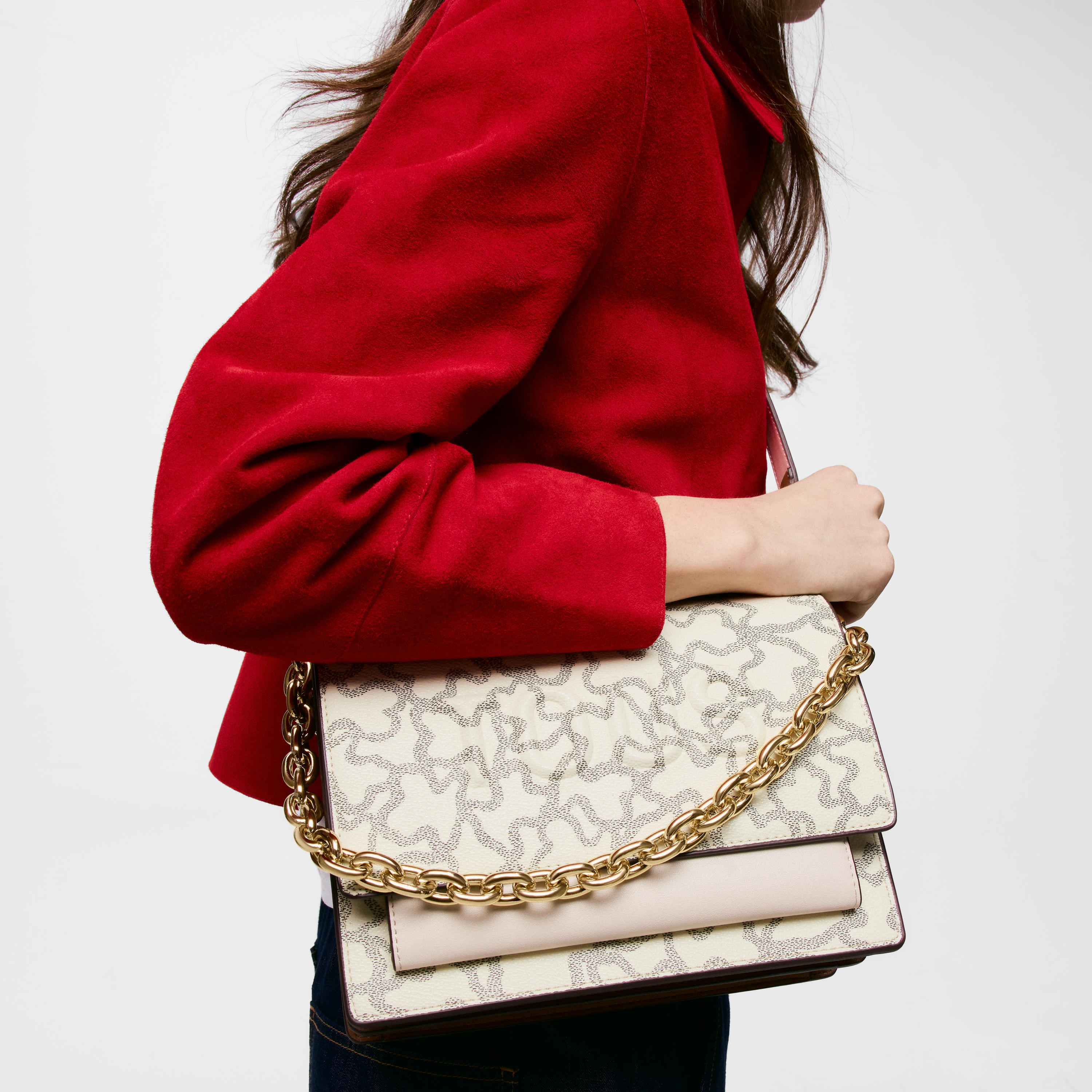 Medium beige Audree Chain Crossbody bag Kaos Icon