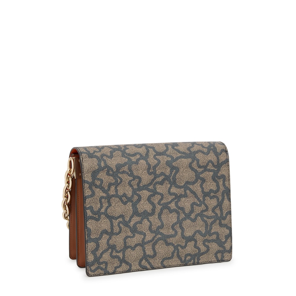 Średnia czarno-beżowa torebka przez ramię Audree Chain Kaos Icon