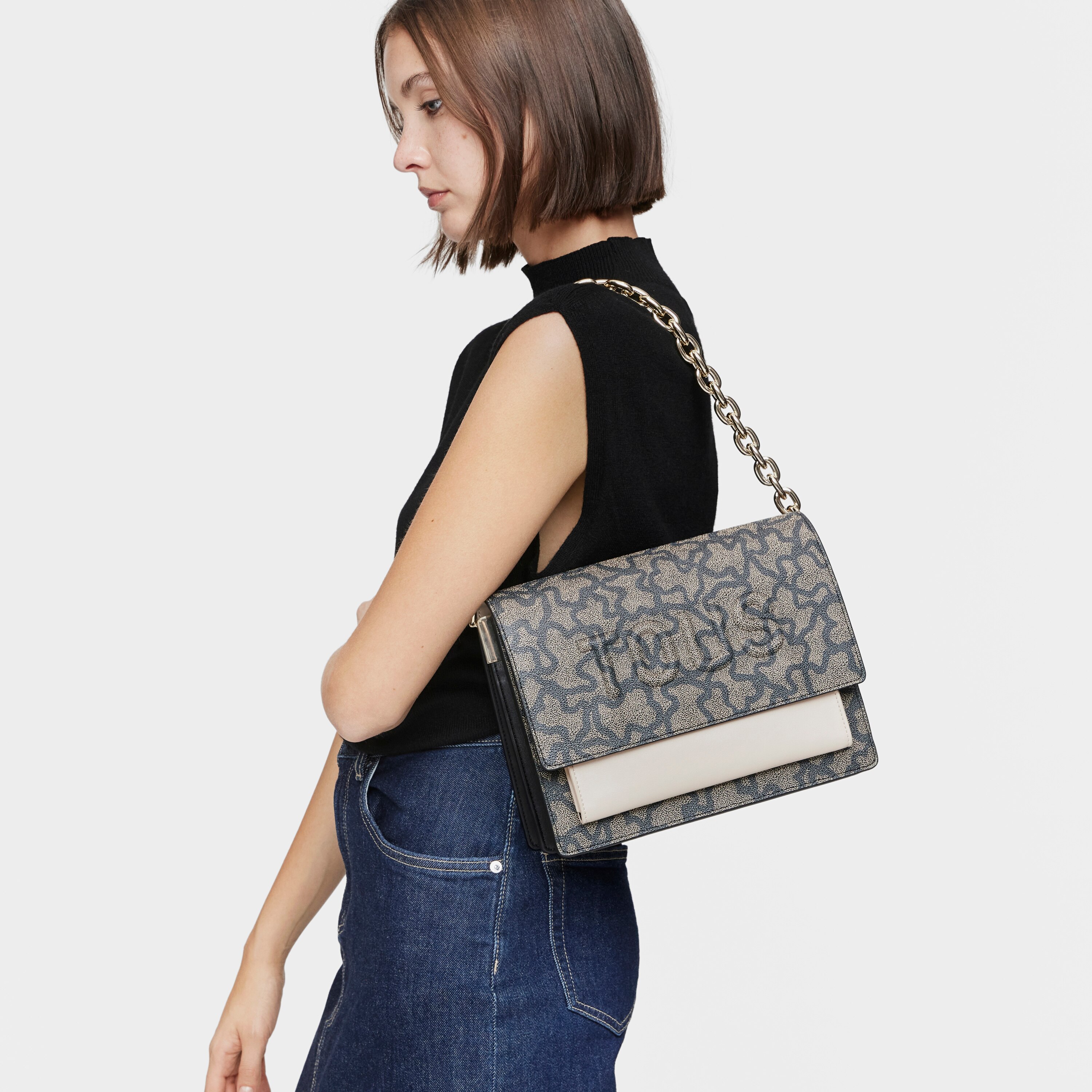 Medium black Audree Chain Crossbody bag Kaos Icon