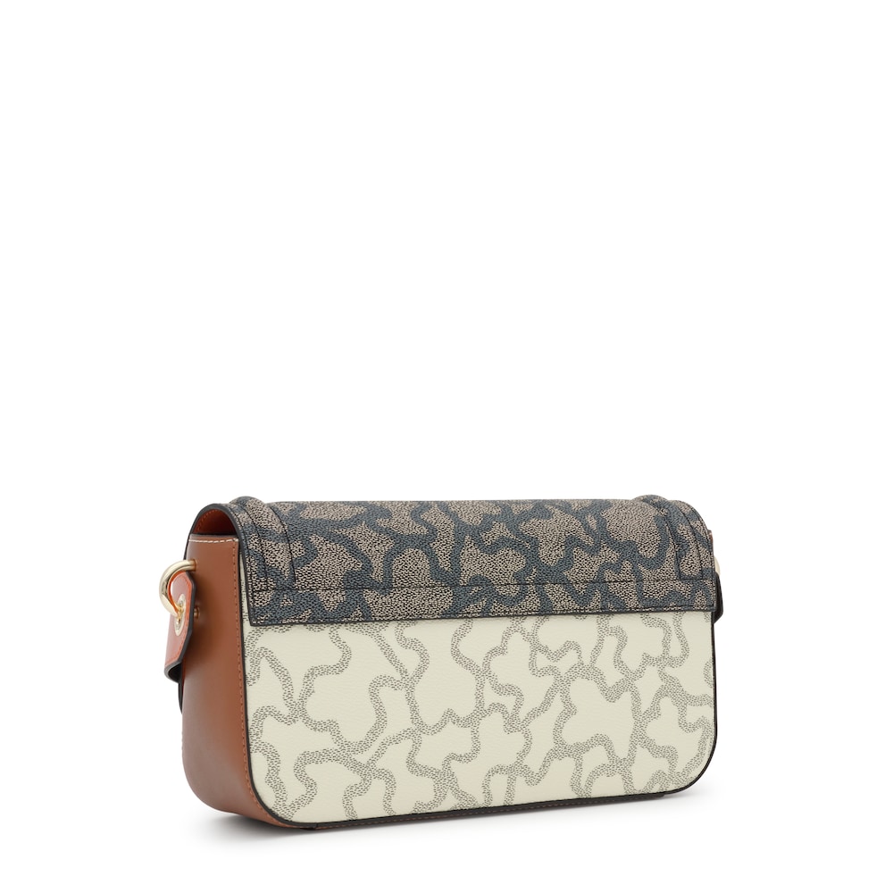 Medium beige and black Crossbody bag Kaos Icon