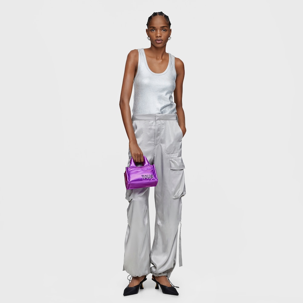 Mini bolso City lila TOUS Party image number 3