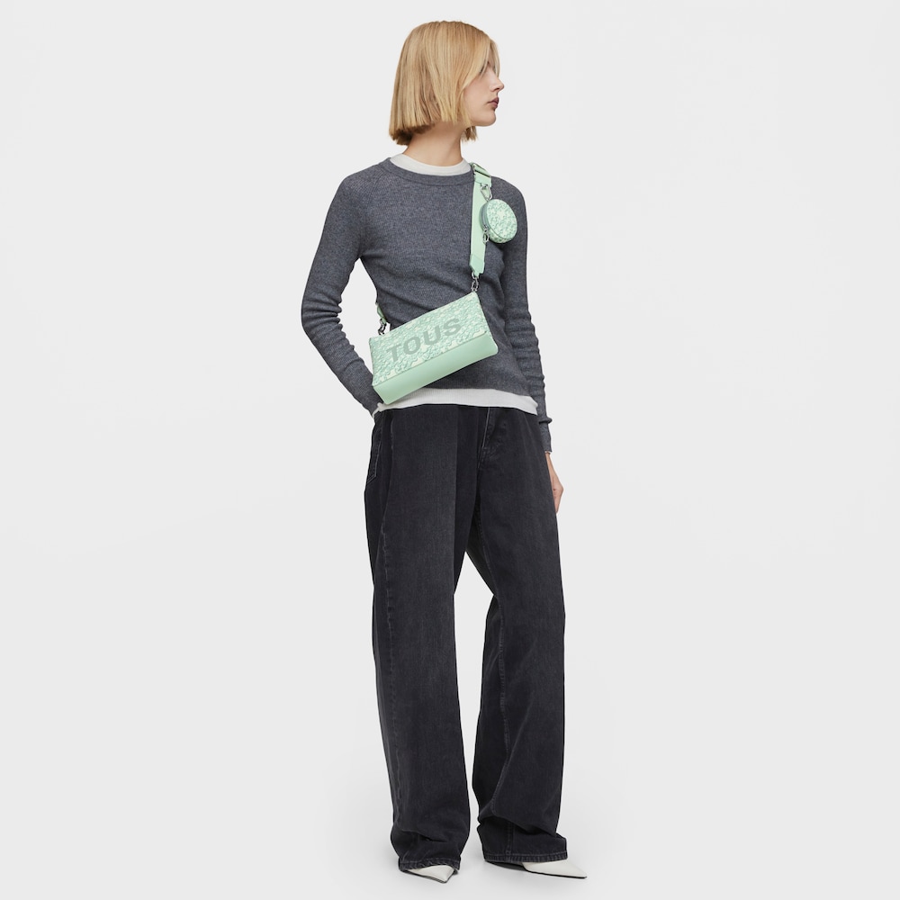 Mint green Flat Crossbody bag Kaos Mini Evolution