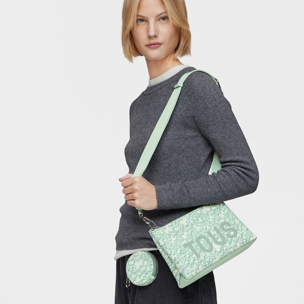 Mint green Flat Crossbody bag Kaos Mini Evolution