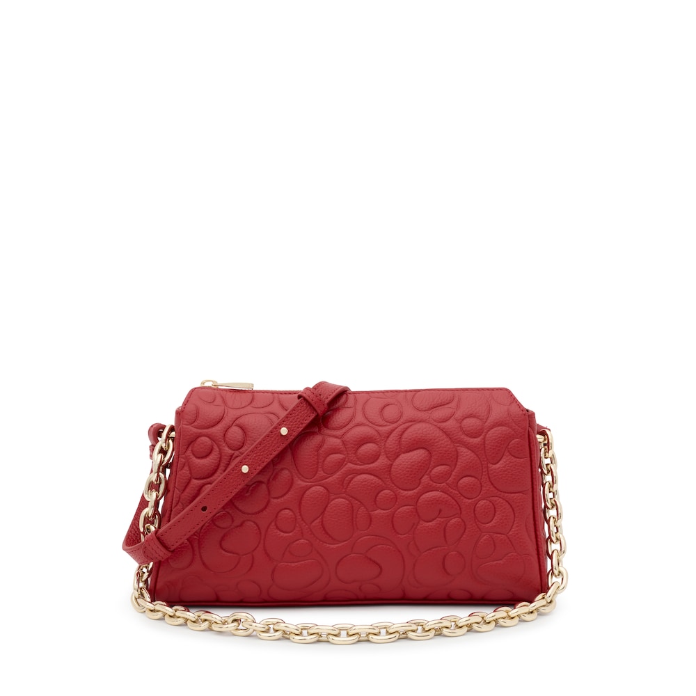 Large red leather Crossbody bag TOUS Greta